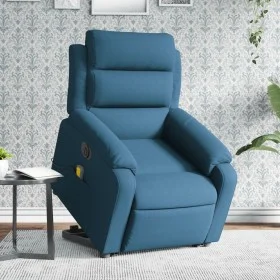 Sillón reclinable de masaje eléctrico elevable terciopelo azul de , Sillones - Ref: Foro24-3205135, Precio: 382,59 €, Descuen...