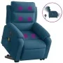 Sillón reclinable de masaje eléctrico elevable terciopelo azul de , Sillones - Ref: Foro24-3205135, Precio: 382,59 €, Descuen...