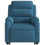 Blue Velvet Liftable Electric Massage Recliner by , Armchairs - Ref: Foro24-3205135, Price: 360,74 €, Discount: %