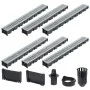Drainage channels 6 units galvanized steel 6 m by vidaXL, Drains - Ref: Foro24-142879, Price: 142,82 €, Discount: %