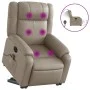 Sillón reclinable de masaje eléctrico cuero sintético capuchino de , Sillones - Ref: Foro24-3205177, Precio: 384,24 €, Descue...