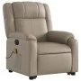 Sillón reclinable de masaje eléctrico cuero sintético capuchino de , Sillones - Ref: Foro24-3205177, Precio: 384,24 €, Descue...