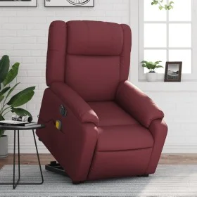 Electric lifting massage chair red artificial leather by , Armchairs - Ref: Foro24-3205175, Price: 355,72 €, Discount: %