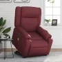 Sillón de masaje elevable eléctrico cuero artificial rojo tinto de , Sillones - Ref: Foro24-3205175, Precio: 353,53 €, Descue...