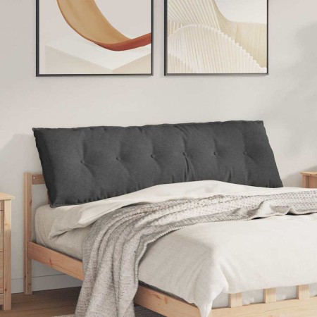 Cojín de Espalda Gris oscuro 160 x 50 cm Tela de pana en Almohadas lumbares | Comprar online en Foro24