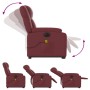 Sillón de masaje elevable eléctrico cuero artificial rojo tinto de , Sillones - Ref: Foro24-3205175, Precio: 332,54 €, Descue...