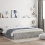 Cama con cajones madera ingeniería gris hormigón 200x200 cm de , Camas y somieres - Ref: Foro24-3207248, Precio: 205,22 €, De...