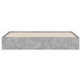 Cama con cajones madera ingeniería gris hormigón 200x200 cm de , Camas y somieres - Ref: Foro24-3207248, Precio: 208,42 €, De...