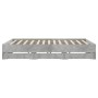 Cama con cajones madera ingeniería gris hormigón 200x200 cm de , Camas y somieres - Ref: Foro24-3207248, Precio: 208,42 €, De...