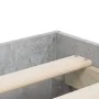 Cama con cajones madera ingeniería gris hormigón 200x200 cm de , Camas y somieres - Ref: Foro24-3207248, Precio: 205,22 €, De...