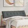 Cojín de Espalda Gris oscuro 180 x 19 x 50 cm tela en Almohadas lumbares | Comprar online en Foro24