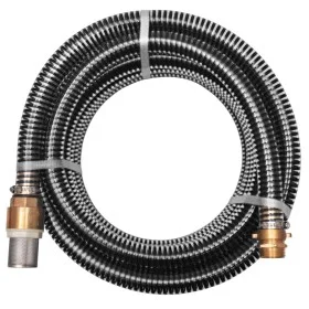 Suction hose with brass connectors 10 m 25 mm black by vidaXL, Garden hoses - Ref: Foro24-142891, Price: 75,49 €, Discount: %