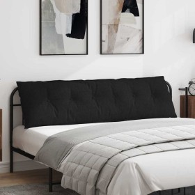 Cojín de Espalda Negro 180 x 19 x 50 cm tela en Almohadas lumbares | Comprar online en Foro24