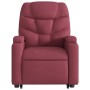 Sillón eléctrico reclinable elevable de tela rojo tinto de , Sillones - Ref: Foro24-3204623, Precio: 336,57 €, Descuento: %