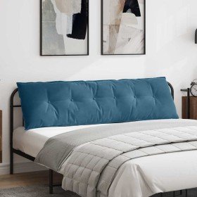 Cojín de Espalda Azul 180 x 50 cm Tela de pana en Almohadas lumbares | Comprar online en Foro24