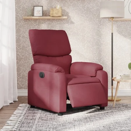 Red Fabric Electric Recliner by , Armchairs - Ref: Foro24-3204803, Price: 246,62 €, Discount: %