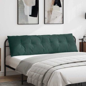 Cojín de Espalda Verde oscuro 180 x 50 cm Tela de pana en Almohadas lumbares | Comprar online en Foro24
