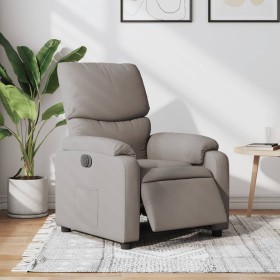 Taupe gray fabric electric recliner by , Armchairs - Ref: Foro24-3204808, Price: 228,40 €, Discount: %