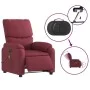 Sillón de masaje reclinable eléctrico tela rojo tinto de , Sillones - Ref: Foro24-3204815, Precio: 268,40 €, Descuento: %