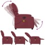 Red fabric electric reclining massage chair by , Armchairs - Ref: Foro24-3204815, Price: 258,99 €, Discount: %