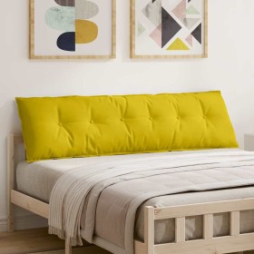 Cojín de Espalda Amarillo 180 x 50 cm Tela de pana en Almohadas lumbares | Comprar online en Foro24