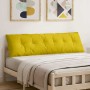 Cojín de Espalda Amarillo 180 x 50 cm Tela de pana en Almohadas lumbares | Comprar online en Foro24