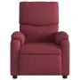 Sillón de masaje reclinable eléctrico tela rojo tinto de , Sillones - Ref: Foro24-3204815, Precio: 268,40 €, Descuento: %