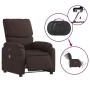 Sillón reclinable de masaje eléctrico tela marrón oscuro de , Sillones - Ref: Foro24-3204817, Precio: 303,25 €, Descuento: %