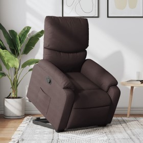 Dark brown fabric lift-up recliner by , Armchairs - Ref: Foro24-3204829, Price: 276,45 €, Discount: %
