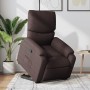 Sillón reclinable elevable tela marrón oscuro de , Sillones - Ref: Foro24-3204829, Precio: 264,46 €