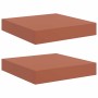 Estante de pared con almacenamiento 2 pcs Rojo 23 x 23,5 x 4 cm en Estantes y estanterías | Comprar online en Foro24