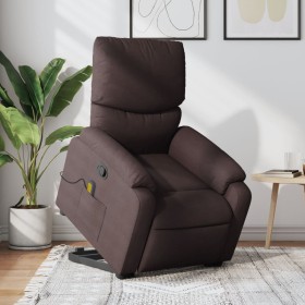Dark Brown Fabric Reclining Foot Massage Chair by , Armchairs - Ref: Foro24-3204841, Price: 317,24 €, Discount: %