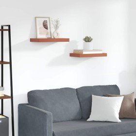 Estante de pared con almacenamiento 2 pcs Rojo 40 x 23,5 x 4 cm en Estantes y estanterías | Comprar online en Foro24