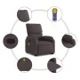 Liegender Fußmassagesessel aus dunkelbraunem Stoff von , Sessel - Ref: Foro24-3204841, Preis: 342,20 €, Rabatt: %