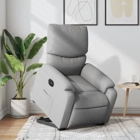 Light Gray Fabric Electric Liftable Recliner Chair by , Armchairs - Ref: Foro24-3204848, Price: 354,34 €, Discount: %