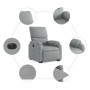 Light Gray Fabric Electric Liftable Recliner Chair by , Armchairs - Ref: Foro24-3204848, Price: 316,83 €, Discount: %