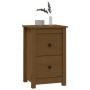 Nachttische 2 Stück honigbraunes Kiefernholz 40x35x61,5 cm von vidaXL, Nachttische - Ref: Foro24-820953, Preis: 88,86 €, Raba...