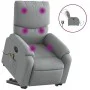 Sillón de masaje eléctrico reclinable elevable tela gris claro de , Sillones - Ref: Foro24-3204860, Precio: 335,87 €, Descuen...