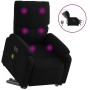 Sillón de masaje eléctrico reclinable elevable tela negro de , Sillones - Ref: Foro24-3204862, Precio: 328,41 €