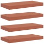 Estante de pared 4 pcs Rojo 50 x 23 x 4 cm Madera de ingeniería en Estantes y estanterías | Comprar online en Foro24
