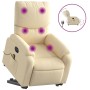 Anhebbarer elektrischer Massagesessel mit cremefarbenem Stoff von , Sessel - Ref: Foro24-3204869, Preis: 343,37 €, Rabatt: %