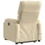 Sillón de masaje eléctrico reclinable elevable tela crema de , Sillones - Ref: Foro24-3204869, Precio: 368,43 €, Descuento: %
