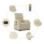 Sillón de masaje eléctrico reclinable elevable tela crema de , Sillones - Ref: Foro24-3204869, Precio: 368,43 €, Descuento: %
