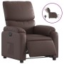 Sillón reclinable eléctrico de cuero sintético marrón de , Sillones - Ref: Foro24-3204874, Precio: 251,90 €