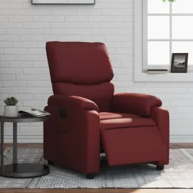 Red Faux Leather Electric Recliner by , Armchairs - Ref: Foro24-3204876, Price: 292,41 €, Discount: %
