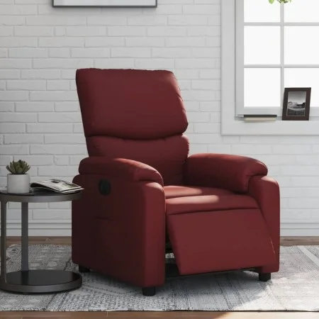 Red Faux Leather Electric Recliner by , Armchairs - Ref: Foro24-3204876, Price: 292,38 €, Discount: %