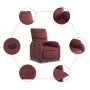 Elektrischer Liegesessel aus rotem Kunstleder von , Sessel - Ref: Foro24-3204876, Preis: 292,38 €, Rabatt: %