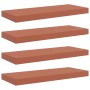 Estante de pared 4 pcs Rojo 50 x 23 x 4 cm Madera de ingeniería en Estantes y estanterías | Comprar online en Foro24