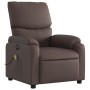 Brown synthetic leather electric reclining massage chair by , Armchairs - Ref: Foro24-3204881, Price: 306,57 €, Discount: %
