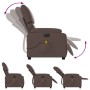 Brown synthetic leather electric reclining massage chair by , Armchairs - Ref: Foro24-3204881, Price: 306,57 €, Discount: %